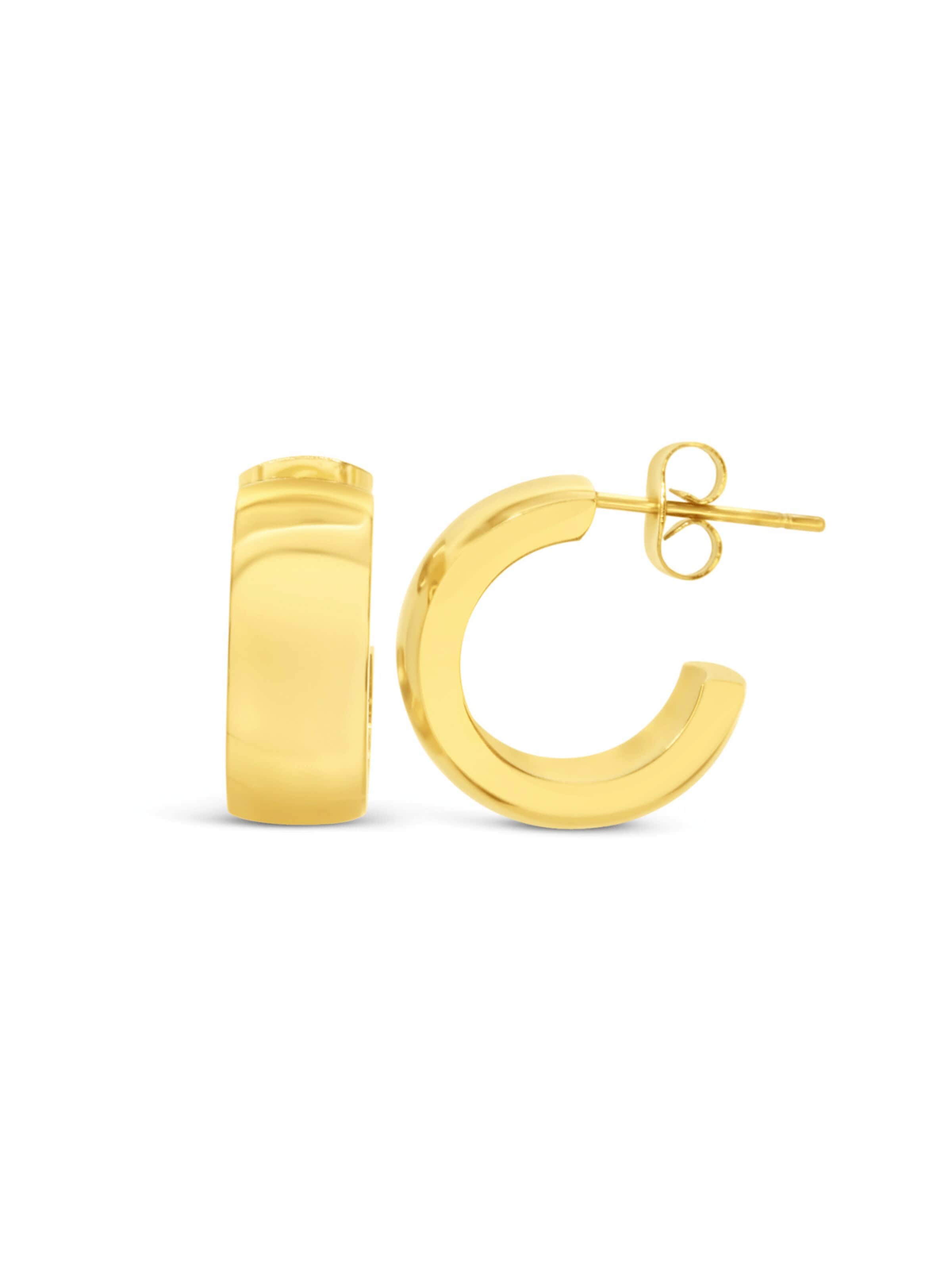ARS-ARGENTI Ohrringe 'KISS ME NOW!!'‌‌‌‌ in Gold: Vorderseite