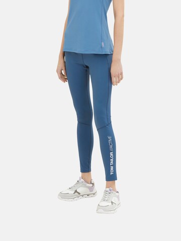 TOM TAILOR Skinny Leggings 'Anke' in Blauw: voorkant