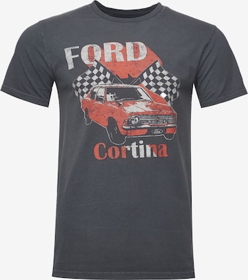 Recovered Shirt 'Ford Vintage Cortina' in Grijs: voorkant