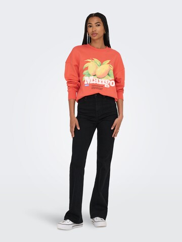 ONLY Sweatshirt 'ONLPhilea' in Orange