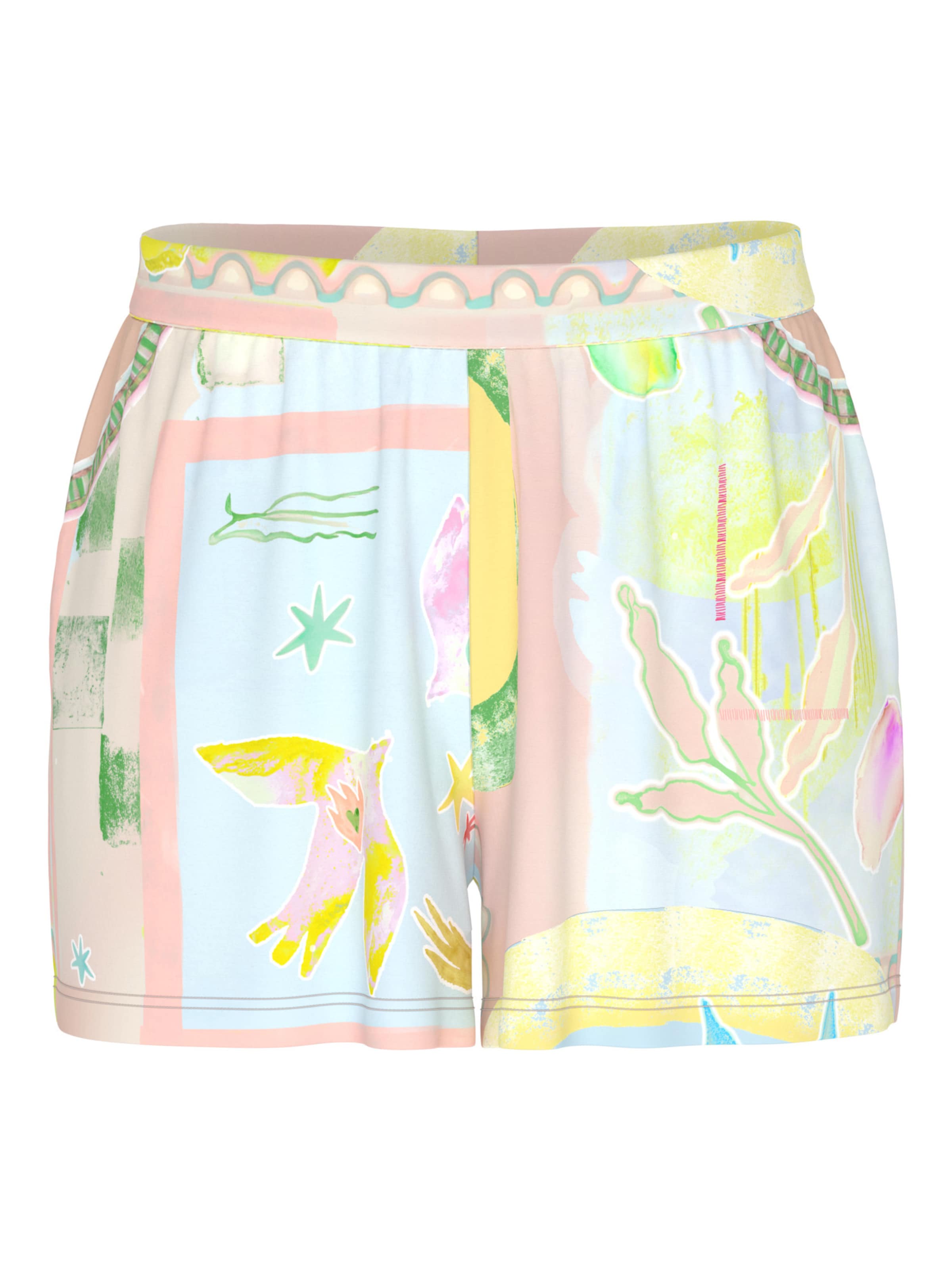 Pantalon de pyjama 'Mystic Voyage' Mey en mélange de couleurs : devant