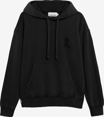 ARMEDANGELS Sweatshirt in Zwart: voorkant
