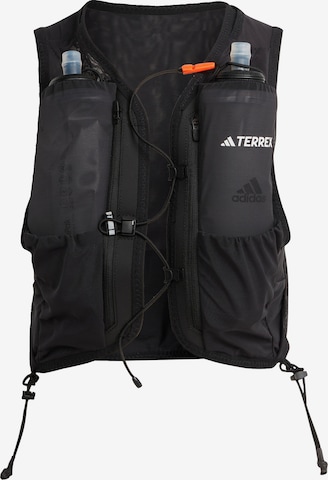 Gilet de sport ADIDAS TERREX en noir : devant