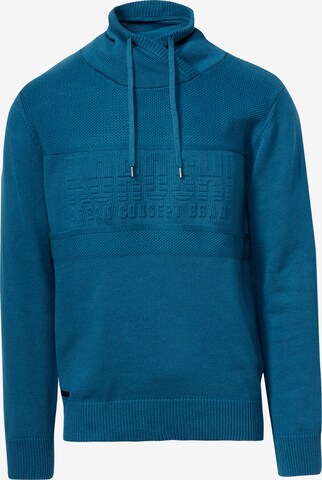 Pull-over KOROSHI en bleu : devant