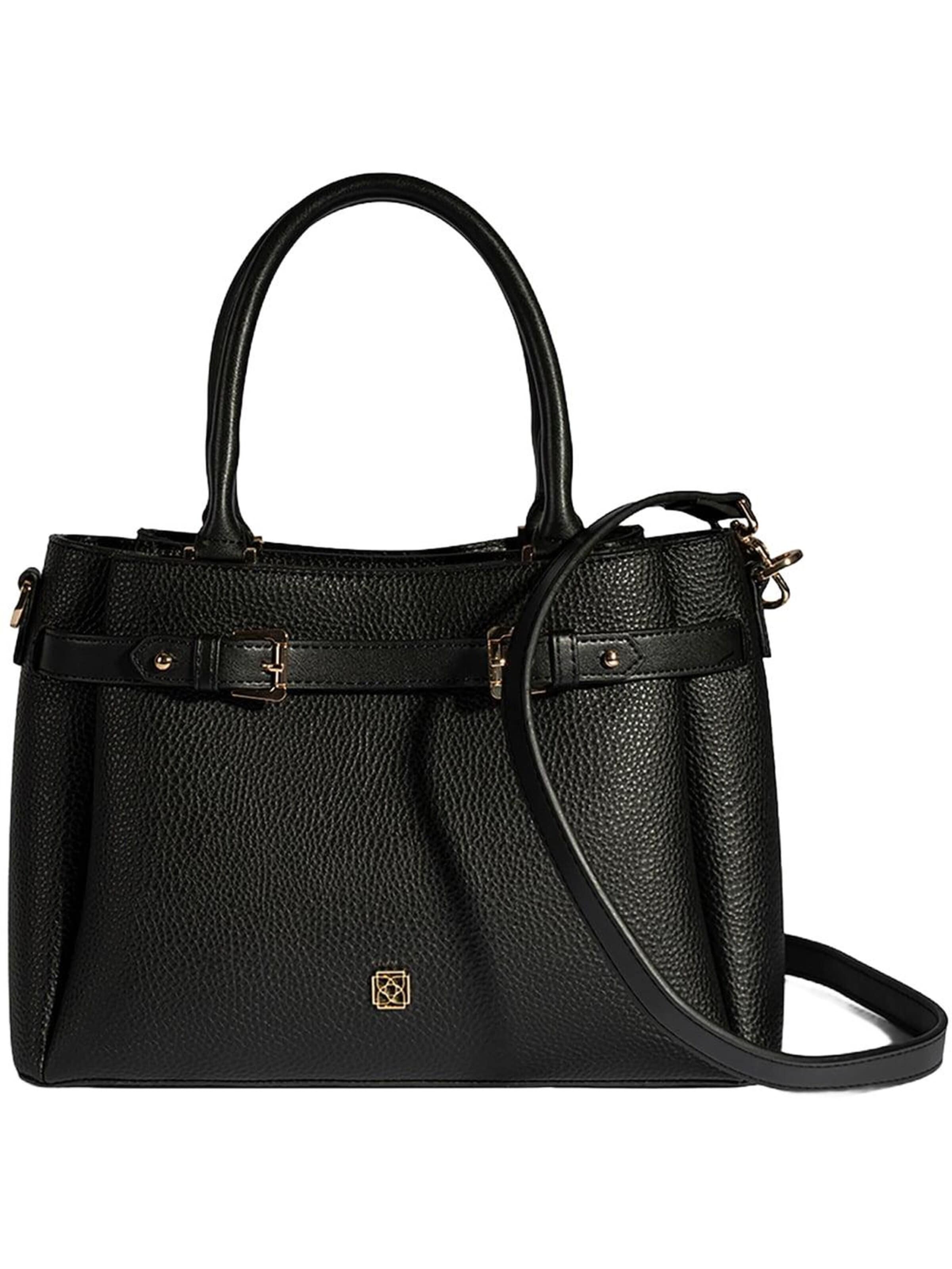 Desa - Bolso de mano en negro: frente