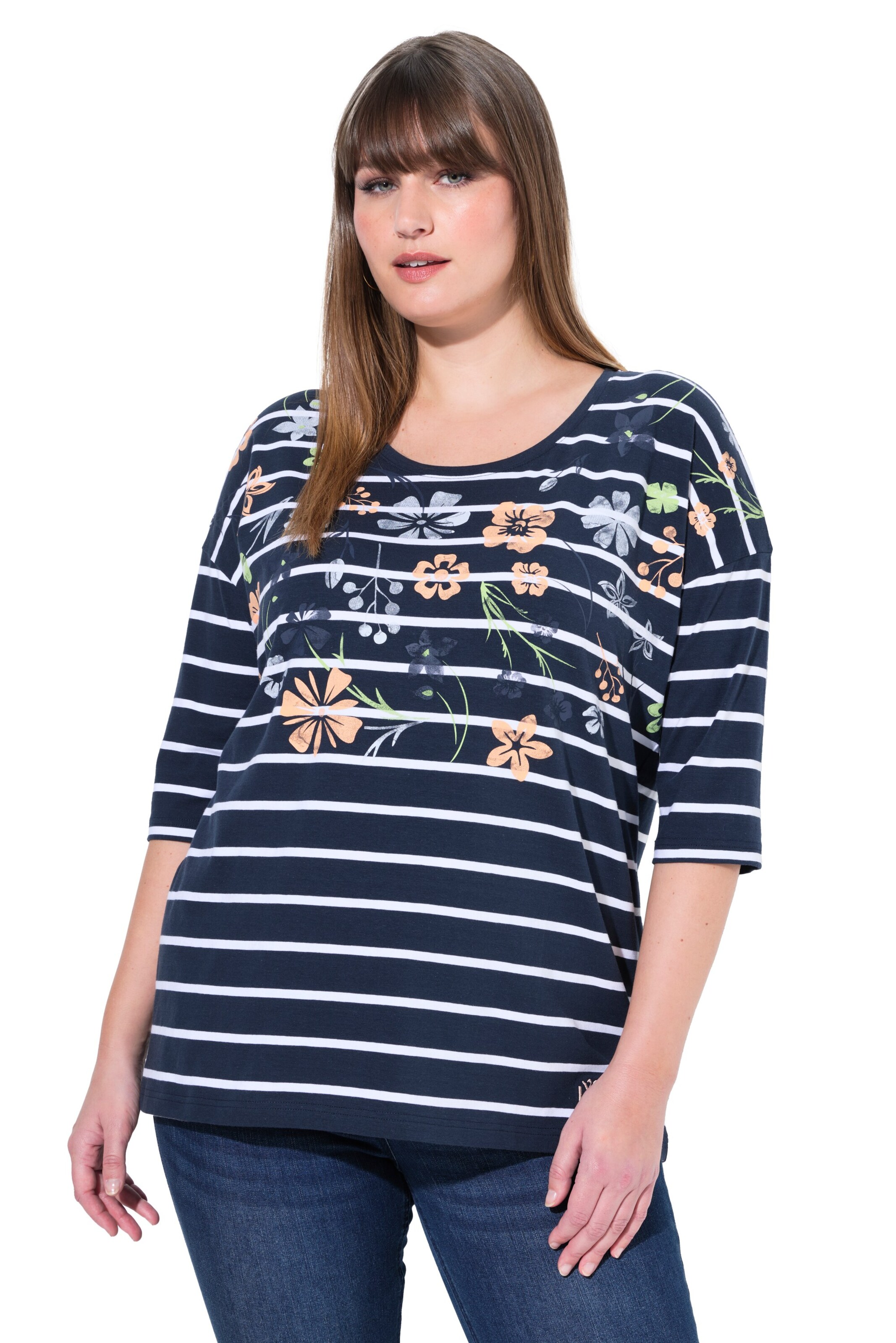 Ulla Popken Shirt in Blau: Vorderseite