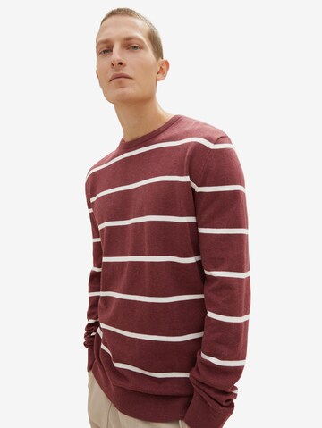 TOM TAILOR Sweater in Red