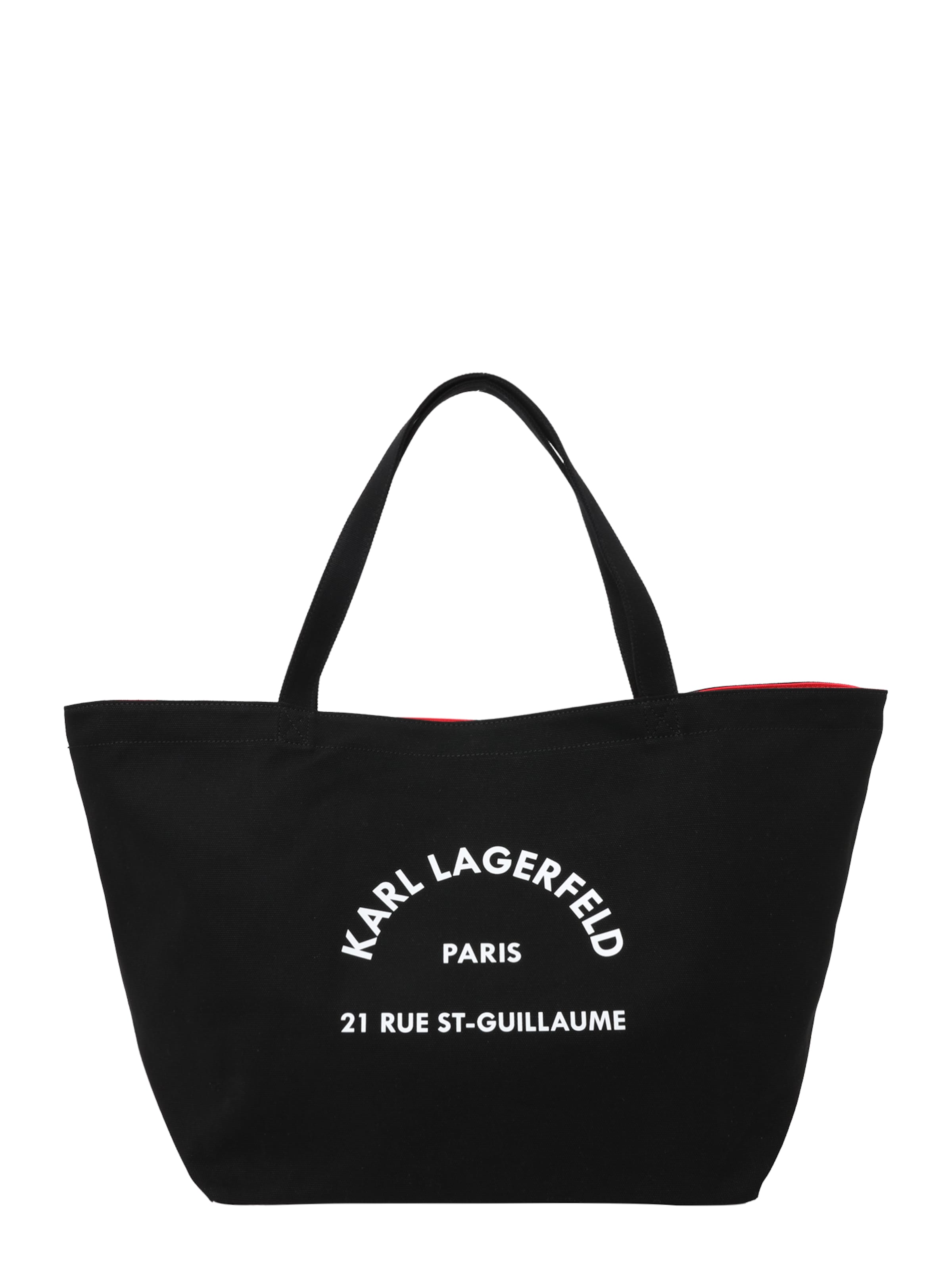 Shopper &#x27;Rue St-Guillaume&#x27; di Karl Lagerfeld in nero: frontale