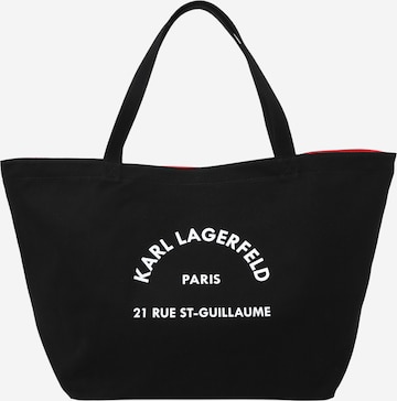 Shopper 'Rue St-Guillaume' di Karl Lagerfeld in nero: frontale