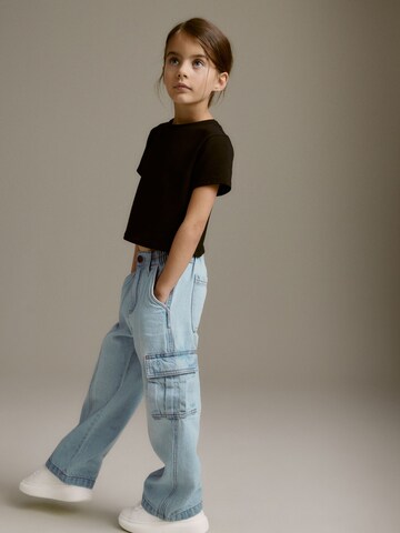 Next Wide leg Jeans i blå