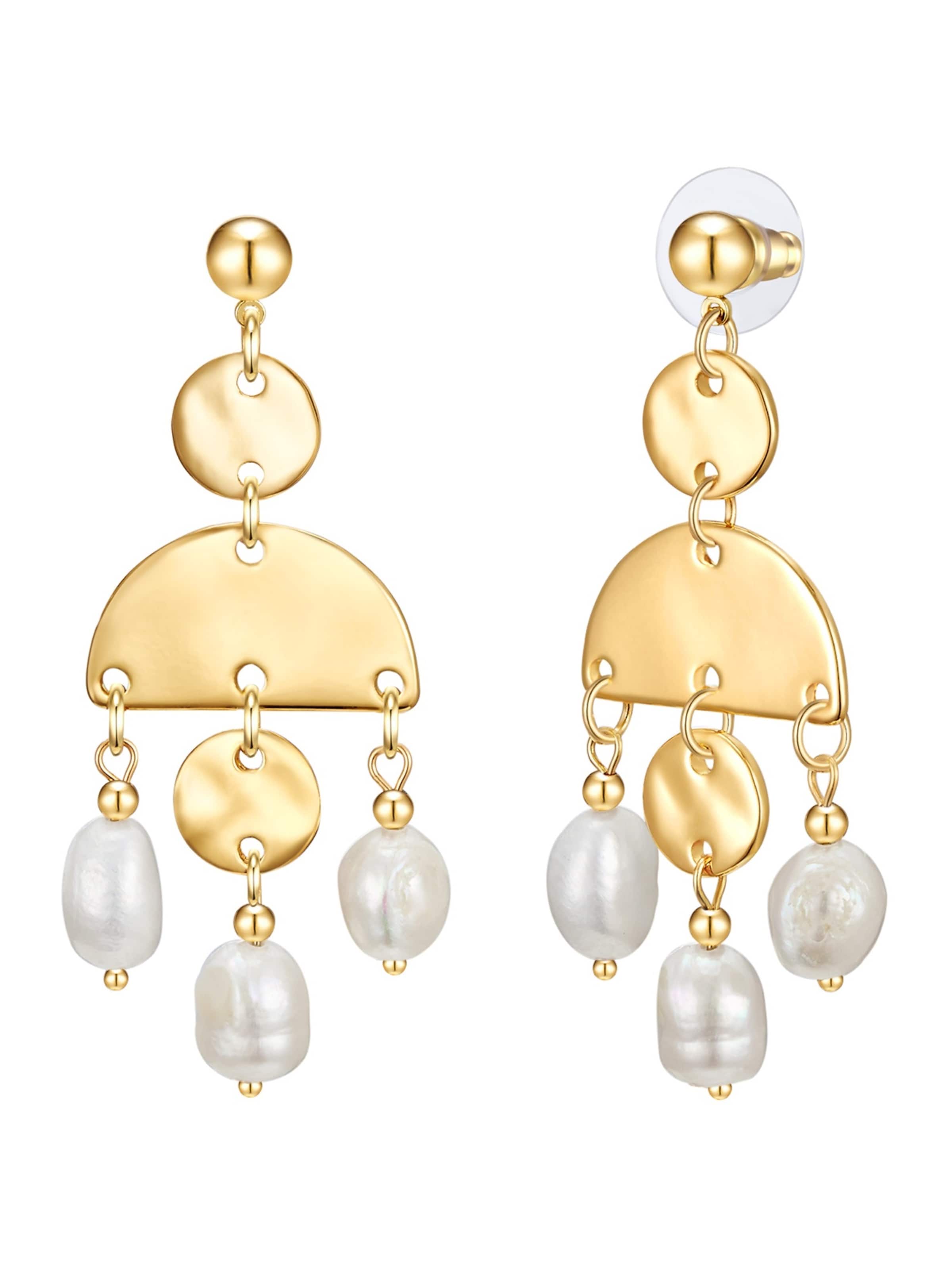 Lulu & Jane Earrings in Gold: front
