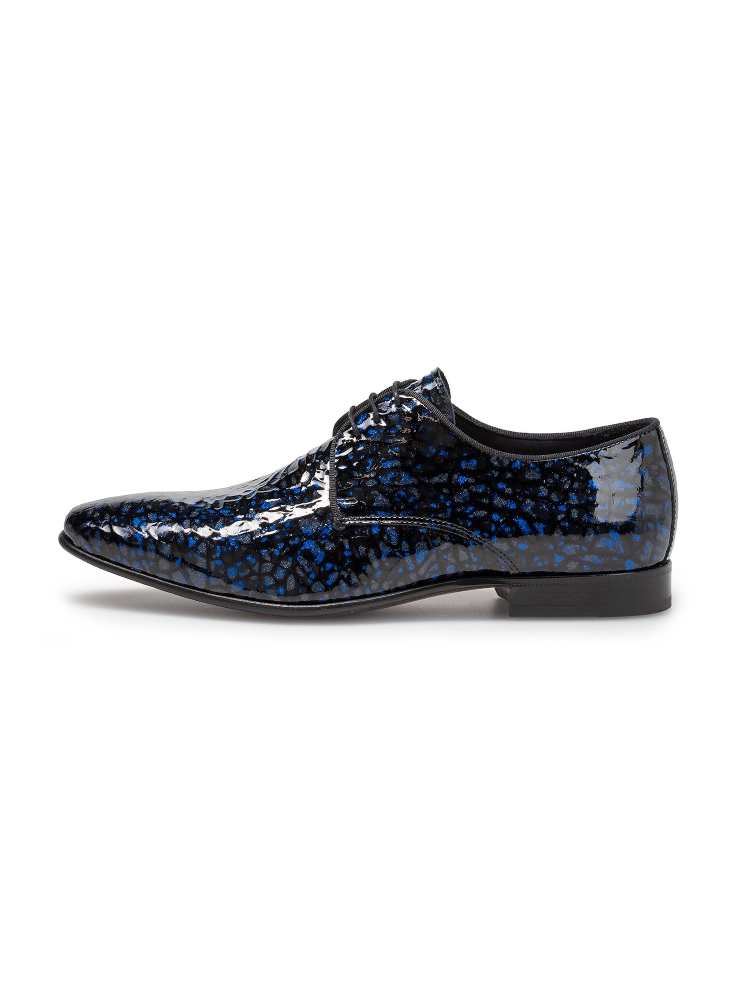 Scarpa stringata 'De Smoker 01' di Floris van Bommel in blu: frontale