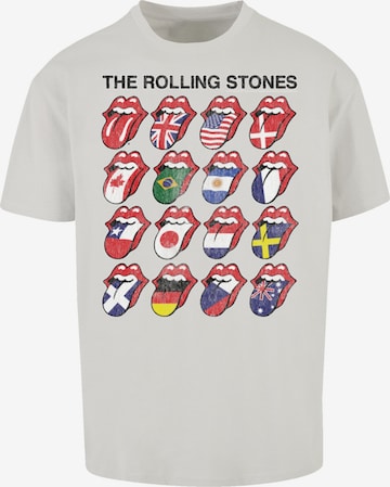 T-Shirt 'The Rolling Stones Voodoo Lounge Tongues' F4NT4STIC en gris : devant
