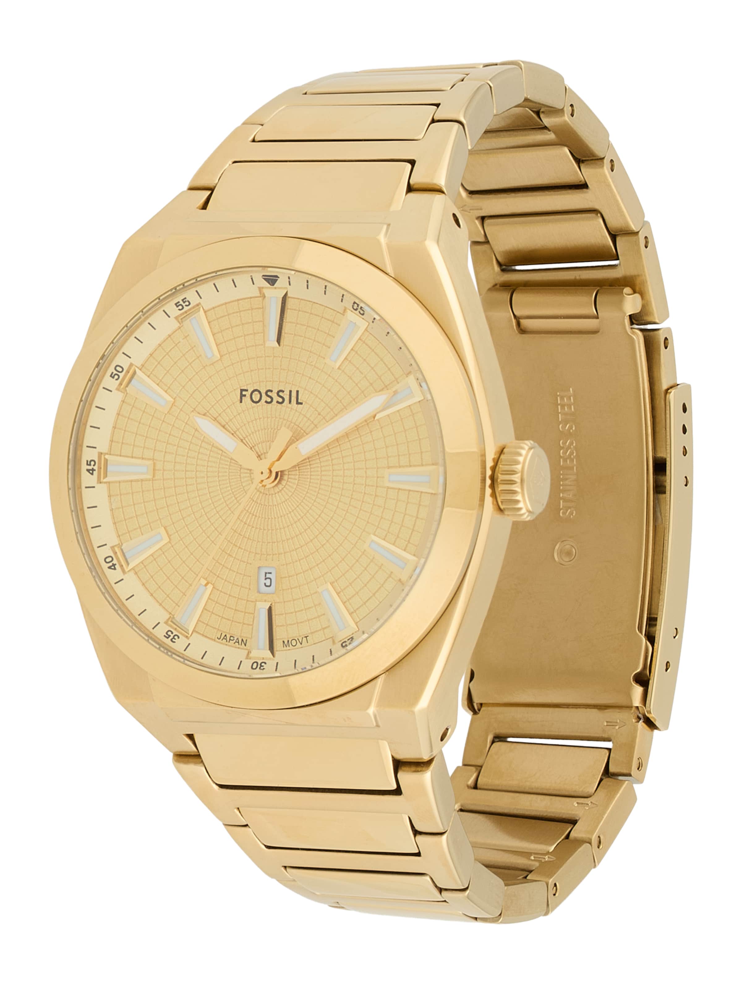 FOSSIL - Relógios analógicos 'EVERETT' em ouro: frente