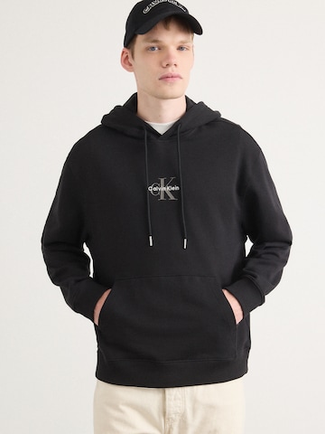 Calvin Klein Jeans Суичър в черно: отпред
