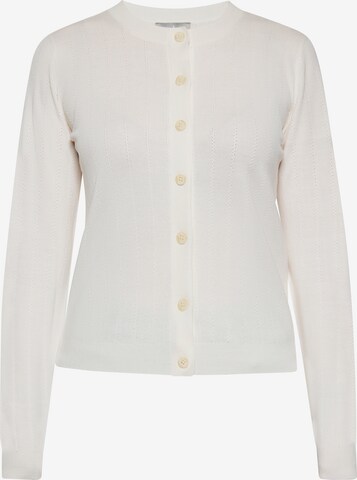 Usha Knit Cardigan in White: front