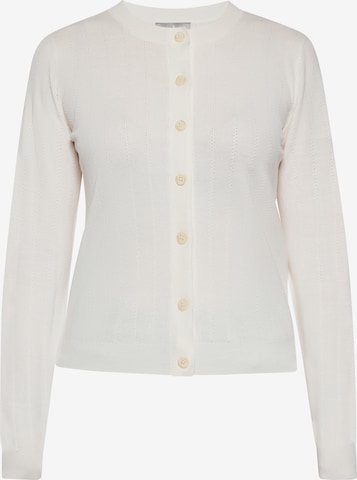 Cardigan Usha en blanc : devant