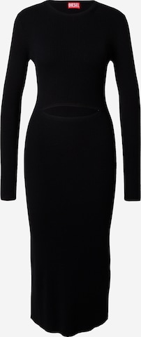 DIESEL Knitted dress 'PELAGOS' in Black: front