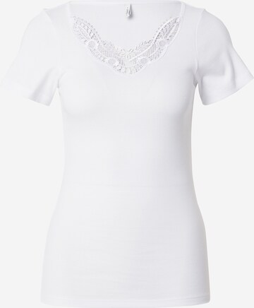 T-shirt 'KIRA' ONLY en blanc : devant