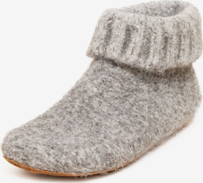 Gottstein Hausschuh 'Hüttenschuhe Knit Boot Alpaka' in grau, Produktansicht