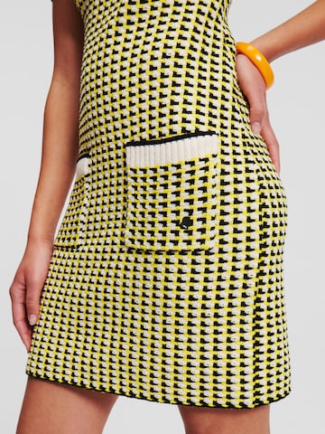 Karl Lagerfeld Knitted dress in Yellow