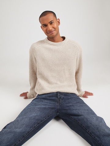 Only & Sons Sweater 'ONSJoin' in Beige: front