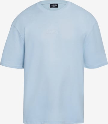T-Shirt Dropsize en bleu : devant