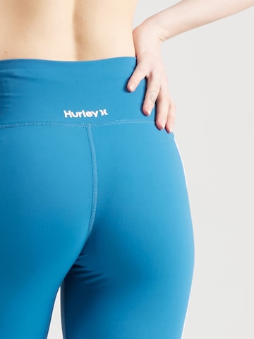Hurley Skinny Workout Pants in Blue