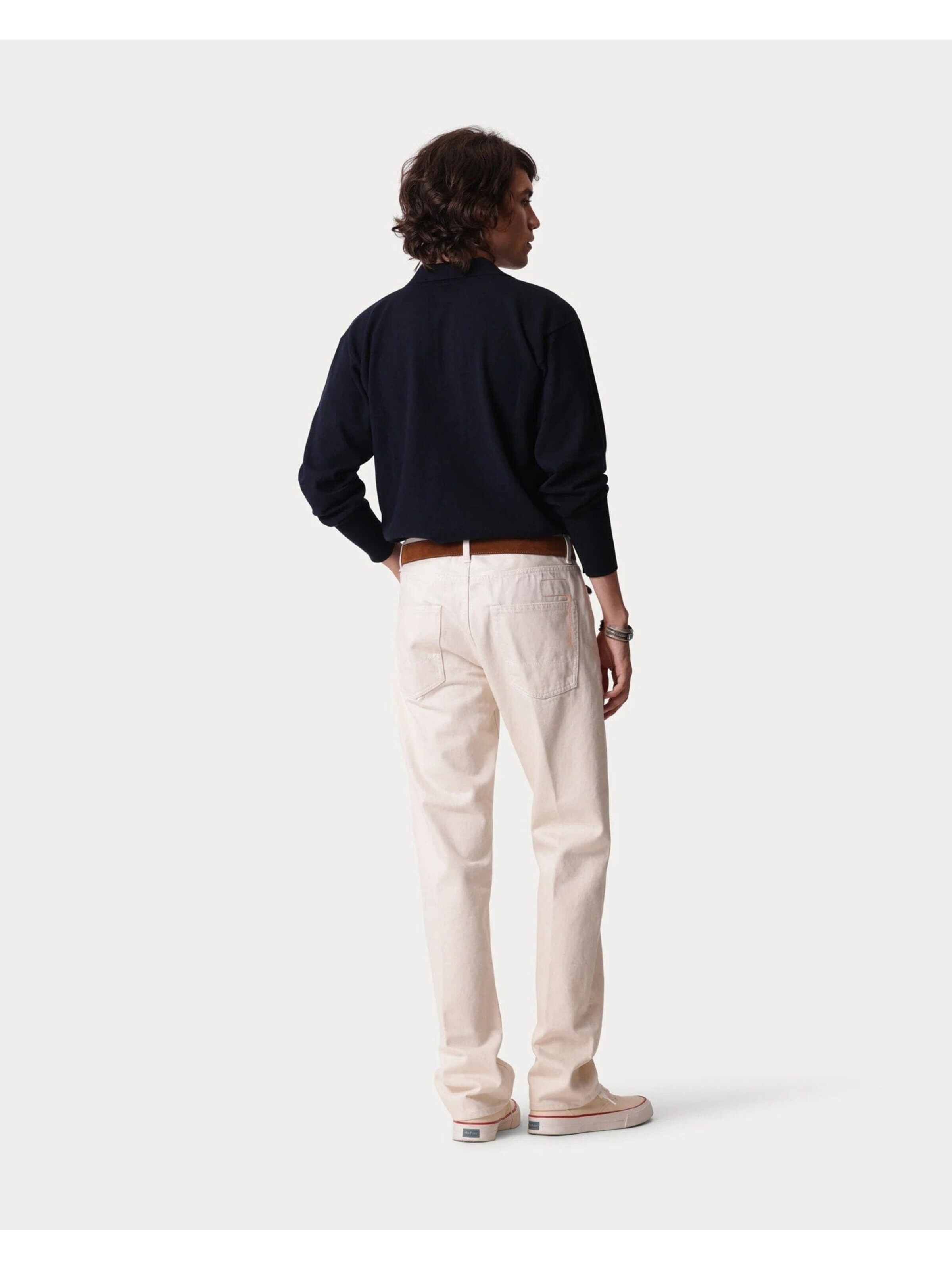 Fortela Regular Jeans '965 John Japan Selvedge Denim 5-Pocket Regular Fit Ecrù' in Beige