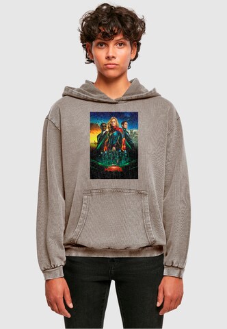 ABSOLUTE CULT Sweatshirt 'Captain Marvel - Movie Starforce' in Grau: predná strana