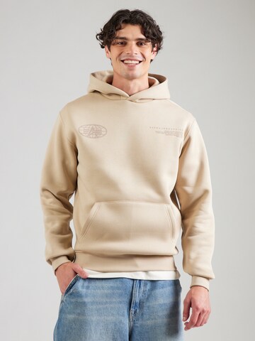 ALPHA INDUSTRIES Tréning póló - bézs: elől