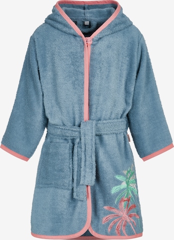PLAYSHOES Bathrobe in Blue: front