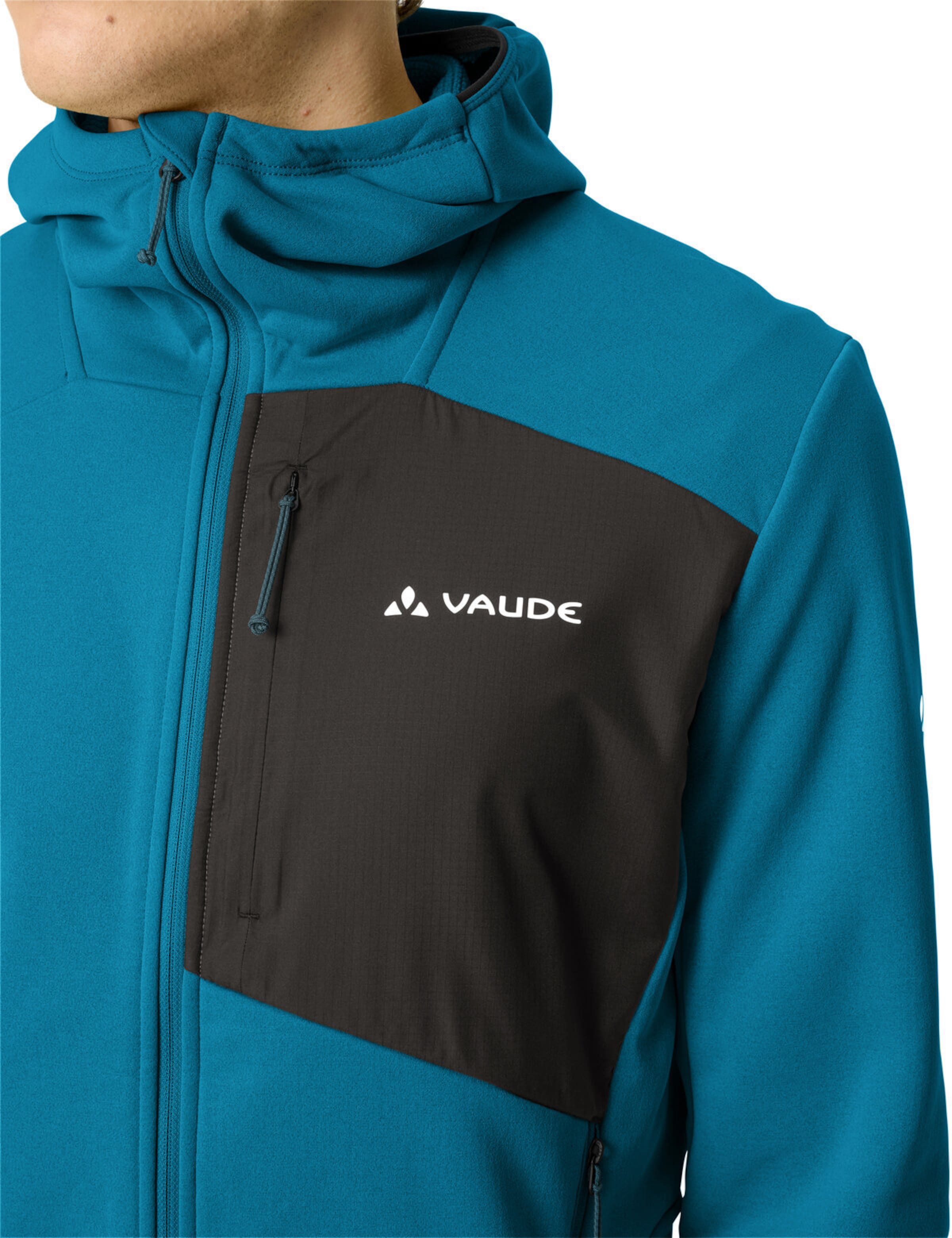 VAUDE Athletic fleece jacket 'Monviso III' in Blue