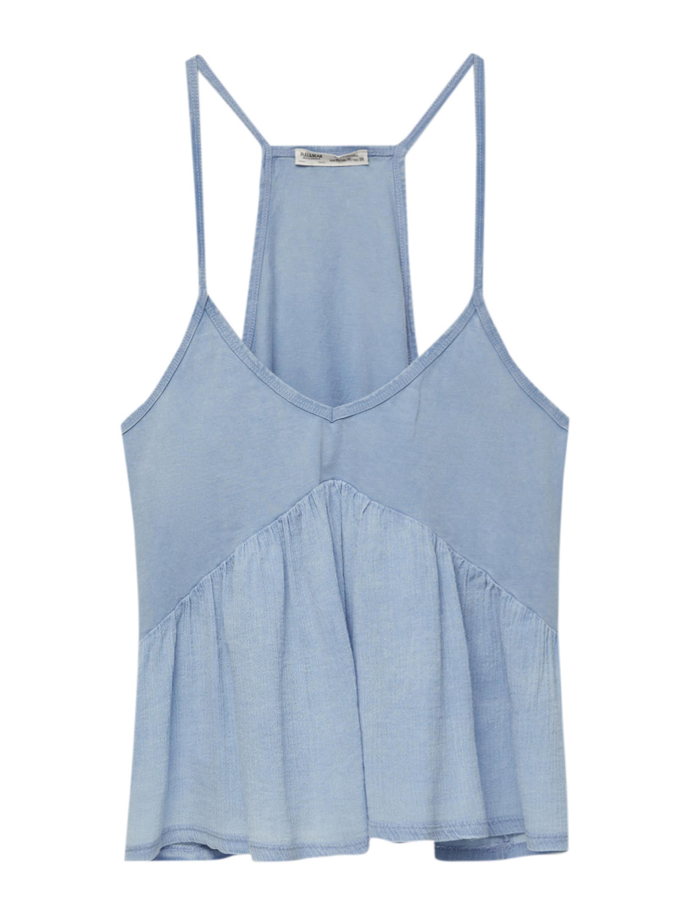 Haut Pull&Bear en bleu : devant
