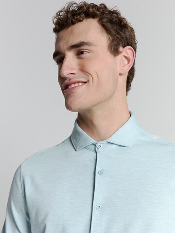 No Excess Regular fit Button Up Shirt in Blue