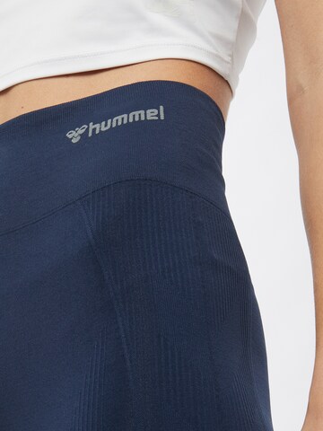 Hummel Skinny Workout Pants 'Tif' in Blue