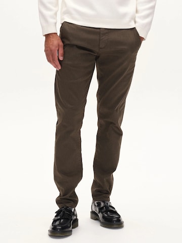 Regular Pantalon chino 'Paul K3280 Dale' GABBA en marron : devant