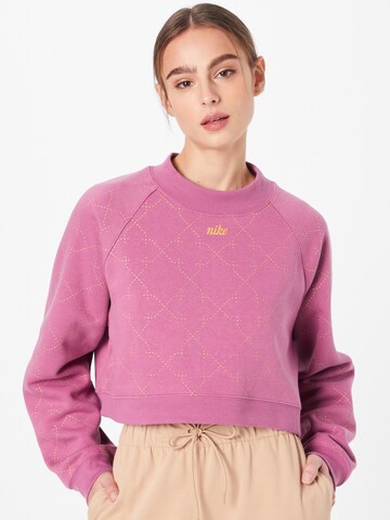 NIKESportska sweater majica - ljubičasta boja: prednji dio