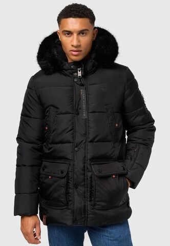 STONE HARBOUR Winterjacke 'Mironoo' in Schwarz: predná strana