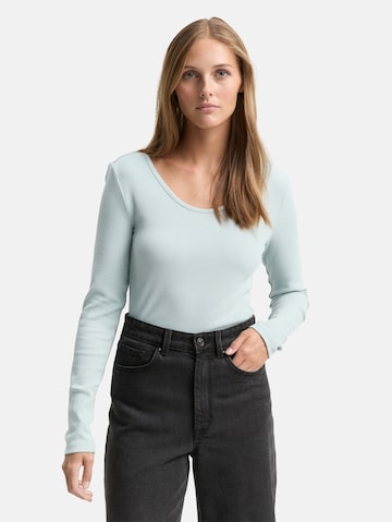 T-shirt TOM TAILOR DENIM en bleu : devant
