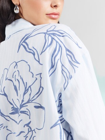 Chemisier 'VIFLORINA' VILA en bleu