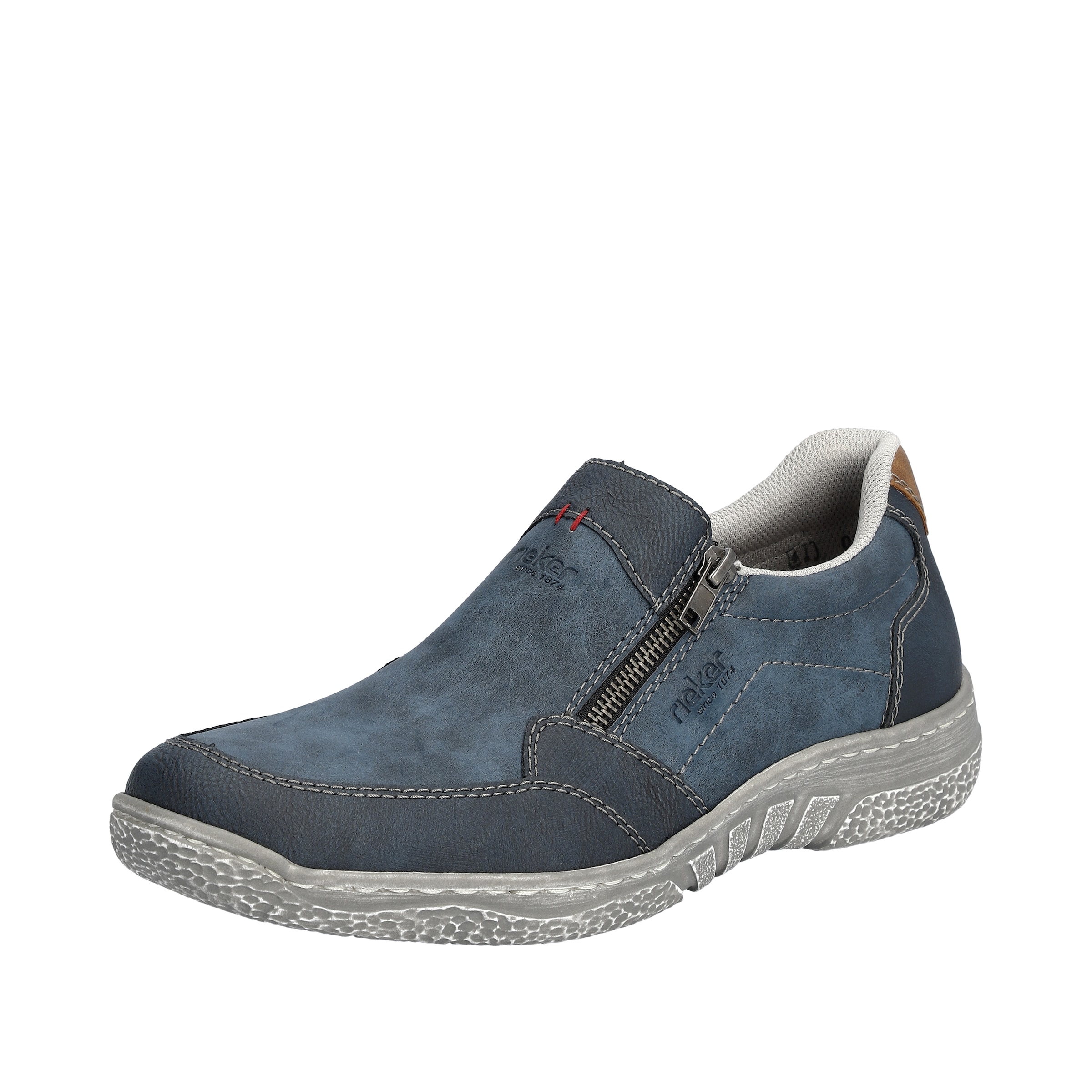 Rieker Slip On in Blau: Vorderseite