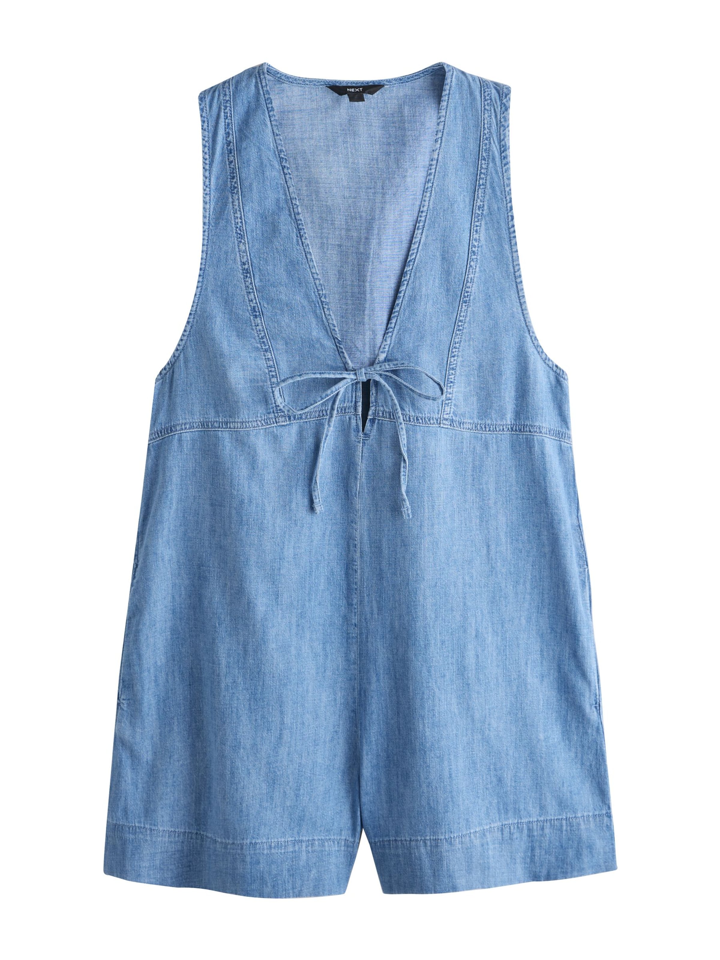 Next Jumpsuit i blå: framsida