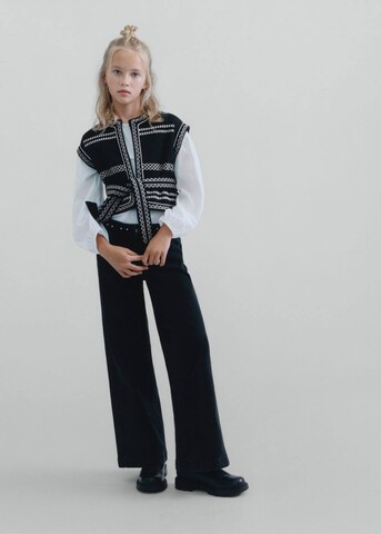 MANGO KIDS Weste 'Jasmine' in Schwarz