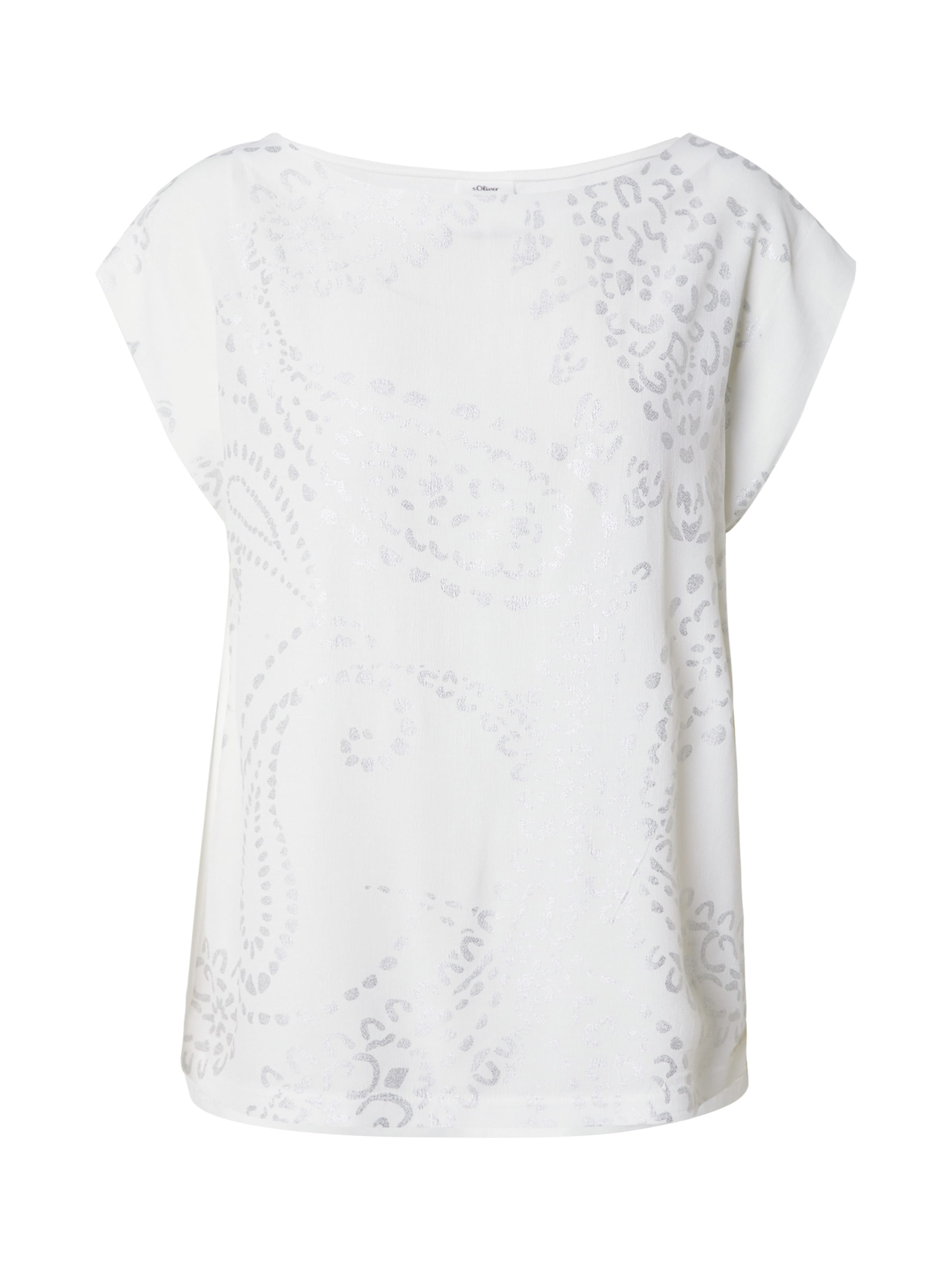 s.Oliver BLACK LABEL T-Shirt in Weiß: Vorderseite