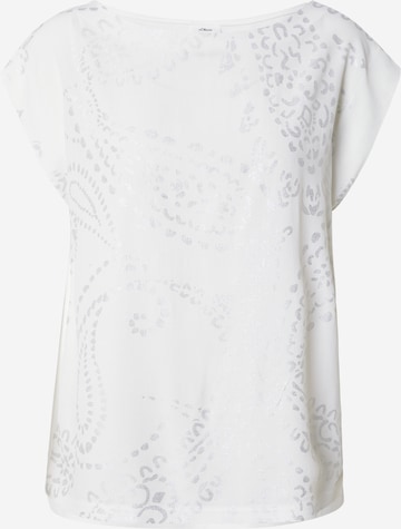 Maglietta di s.Oliver BLACK LABEL in bianco: frontale