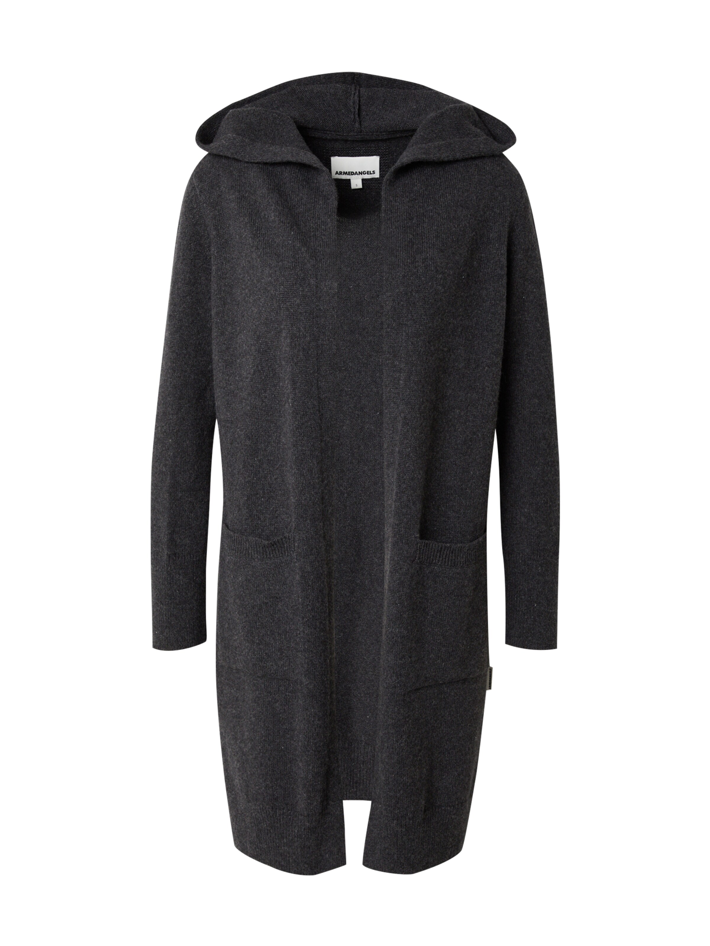 ARMEDANGELS Плетена жилетка 'Warma' в сиво: отпред