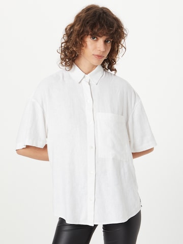 Camicia da donna di Abercrombie & Fitch in bianco: frontale