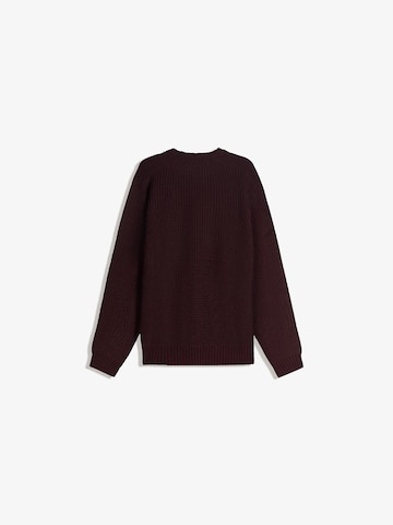 Pull-over Bershka en rouge