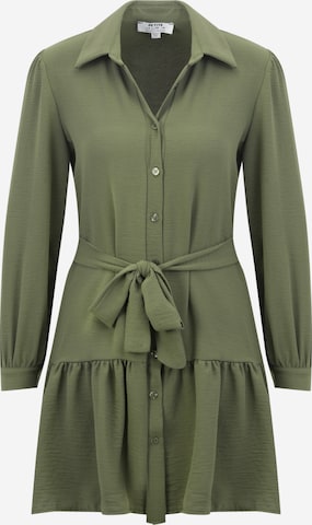 Abito camicia 'Frill Hem' di Dorothy Perkins Petite in verde: frontale